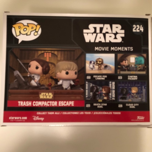Funko Toys Funko Pop Star Wars Movie Moments Trash Compactor Escape